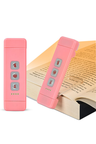 Choice مصباح قراءة صغير قابل لإعادة الشحن عبر منفذ USB، مزود بمشبك LED، لون و...