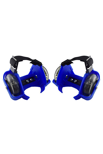 Choice أحذية تزلج زرقاء اللون قابلة للتعديل بعجلتين وكعب، مصنوعة من مادة PVC ...