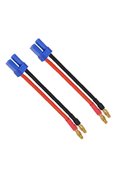 Choice 2EC54.0 12awg 10 سم 1/2 قطعة سلك شحن محول قابس أنثى EC5 إلى موصل موز م...