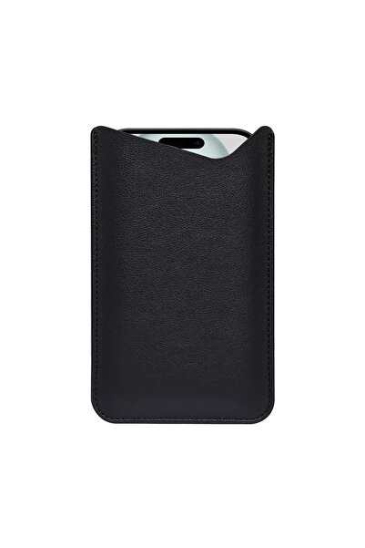 Choice 6.7 - 6.9 Size Black Leather Fabric Mobile Phone Bag For iPhone 15 14 13 Pro Max PU Protective U.