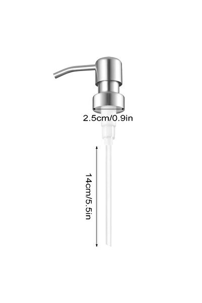 Choice C Leeseph Soap Dispenser Pump Head, 304 Stainless Steel Brushed Finish...
