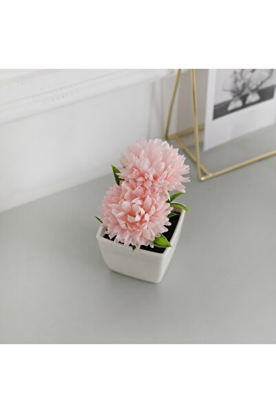 Choice 1PC Light Pink 1PC Desktop Flowers, Artificial Chrysanthemum Potted Pl...