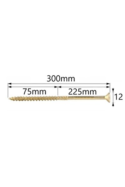 Mag-Krak Surub Dulgherie Cap Inecat 6x300 - 100buc/cutie