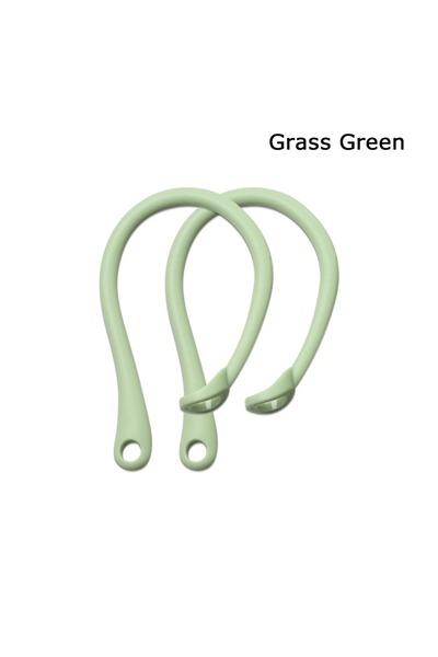 Choice Grass Green-05 1 Pair Silicone Anti-lost Ear Hook for AirPods 1 2 3 Pr...