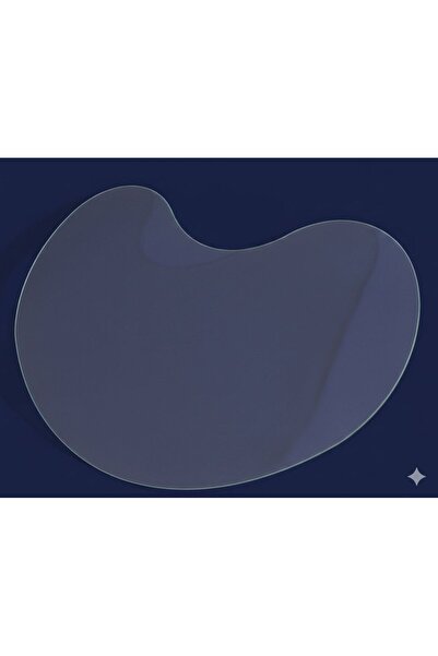 ASALET CAM/AYNA Şeffaf 6 MM Fasülye Cam & Orta Sehpa Camı & Şekilli Cam