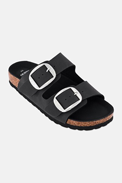 JASON WU Women Slip On Cork Sandals, Black