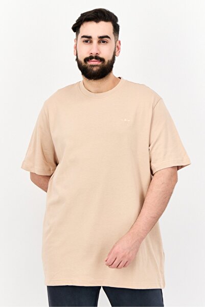 adidas Men Sportswear Fit Short Sleeve Outdoor T-Shirt, Beige