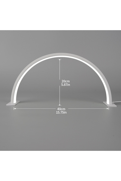 Choice مصباح أظافر أبيض طبيعي (3500-5500 كلفن) بقدرة 0-5 واط، مصباح تجميل منزلي على شكل نصف قمر، مصباح أظافر مكتبي بسيط