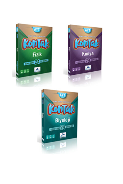 paraf yayınları KONTAK AYT FİZİK-KİMYA-BİYOLOJİ DENEMELERİ