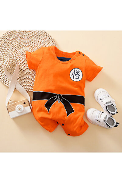 Choice 6-9M 73 Orange 0-18 Baby Jumpsuit Anime Style Handsome Role-Playing Cotton Comfortable And Soft Summ