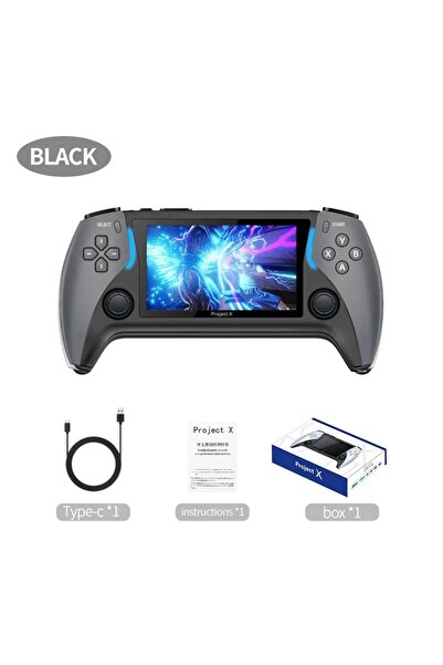 Choice Black Coopreme New Project X 4.3 Inch High-Defintion Ips Screenhandheld Game Console Supports Ps1 Ar