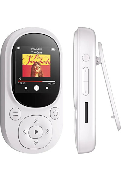 Choice 32 GB WHITE 32GB MP3 Player back Clip, Mini Portable Music Player FM Radio, with Recording Function,