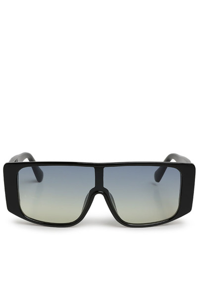 london Rag Women Cushion Textured Oversized Sunglasses in Black