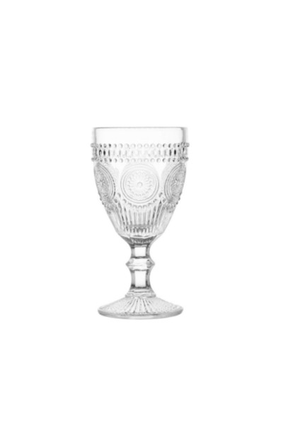 chakran store Rölyef Sanatı Fransız Taşra Stili Cam Kadeh 315 ml