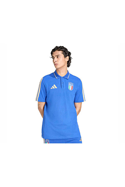 adidas Figc Dna Polo Men's Football Polo T-Shirt Jz2063 Blue