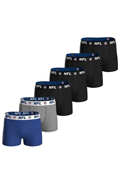 NFL Herren Boxershorts, 6er Pack - Shield 6Pack Boxers, Baumwoll-Stretch, Log...