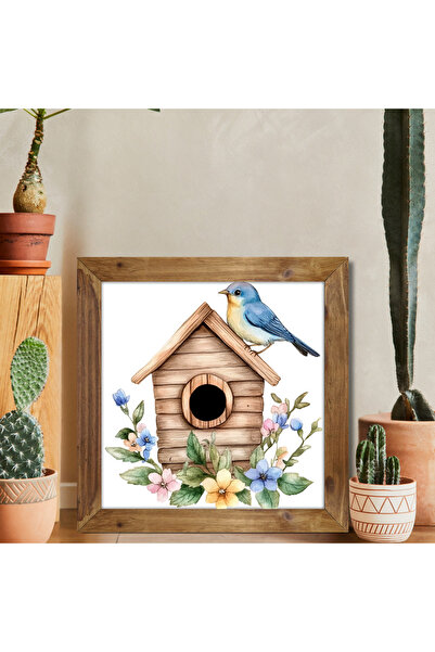 Tuba Decor Tablou pătrat cu rama din lemn