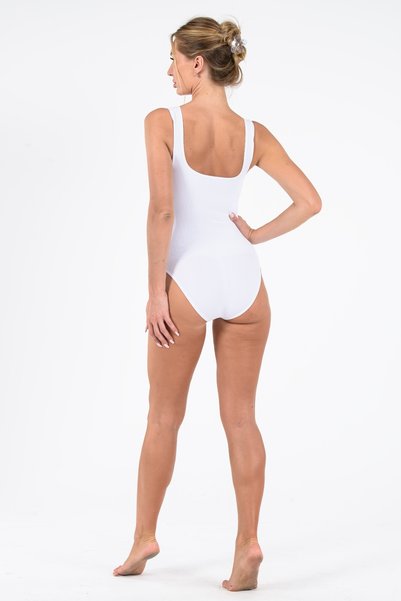 Leepsy Stitch-Free Seamless Thick Strap Snap-On Bodysuit – Slimming and Firming Slip Corset