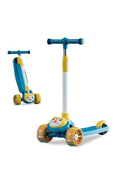 Ma Baby Kids Scooters, with Flashing Wheel and Adjustable Height, for 1-6 Yea...