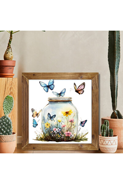 Tuba Decor Tablou pătrat cu rama din lemn