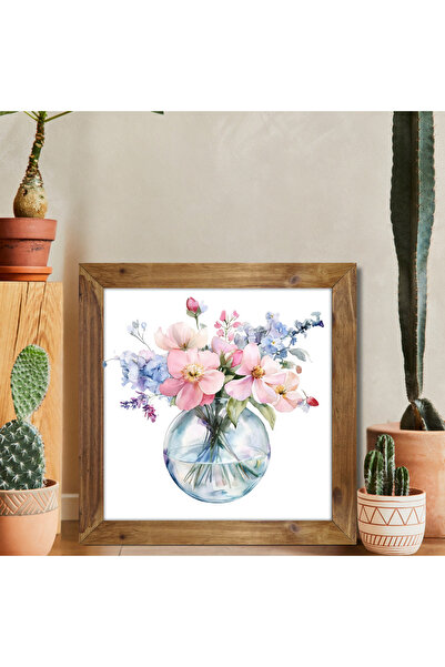 Tuba Decor Tablou pătrat cu rama din lemn