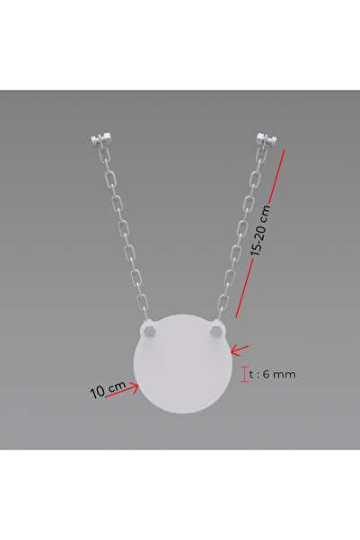 SUMUAS Metal Atış Hedefi Gong 10 cm – Zincir Askılı, Dayanıklı Atış Hedefi