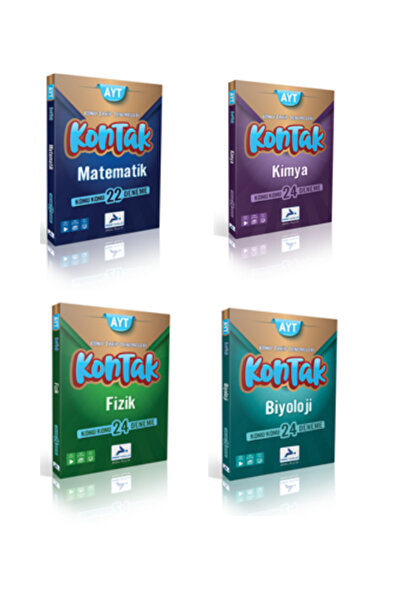 paraf yayınları KONTAK AYT FİZİK-KİMYA-BİYOLOJİ-ÖATEMATİK DENEME
