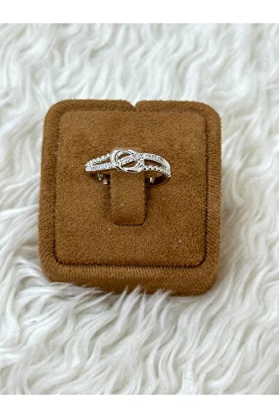 BY YASİN TOPÇU 🤍 ✨   Silver Knot Sparkle Ring ✨ 🤍