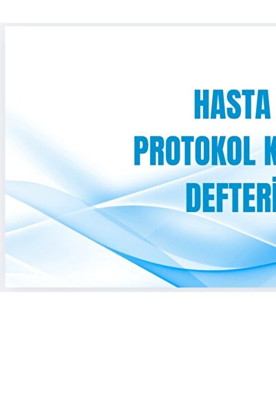 Gülşen Kırtasiye Hasta Protokol Kayıt Defteri Karton Kapaklı 25x35 Büyük Boy ...