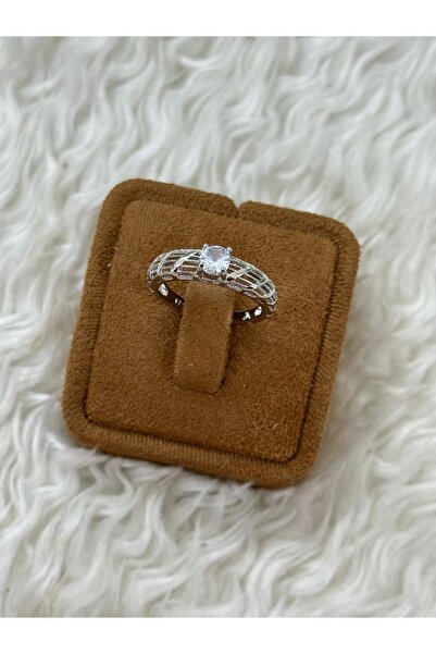 BY YASİN TOPÇU 💍 ✨   Silver Modern Stone Ring — Size 18 ✨ 💍