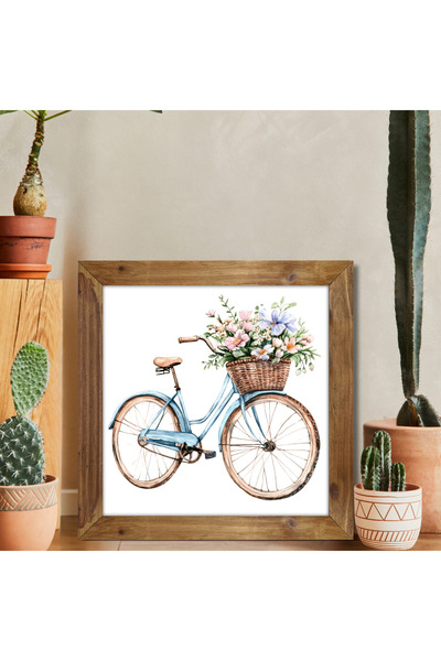 Tuba Decor Τετράγωνος πίνακας με ξύλινο πλαίσιο