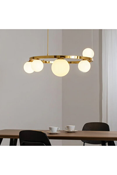 RONİSU AYDINLATMA Oliva 5'li Halka Sarkıt Avize RA-AVZ- 9145-38-72