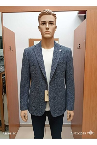 MESUT COLLECTİON MARİO SANTANA % 100 YÜN DESENLİ BLAZER CEKET (6 DROP) (YARIM...