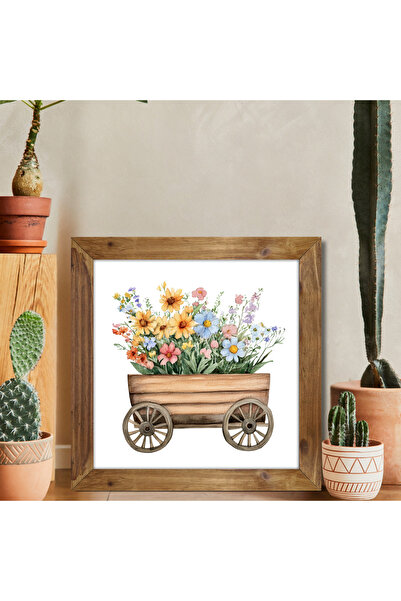 Tuba Decor Tablou pătrat cu rama din lemn