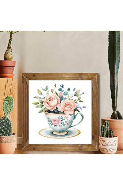 Tuba Decor Tablou pătrat cu rama din lemn