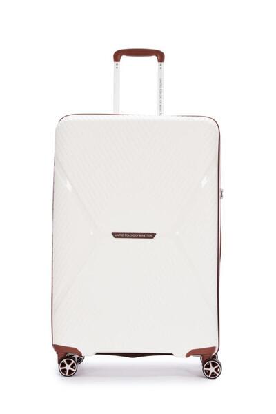 Benetton Trolley Valiz Beyaz Büyük Boy 14BNT3000-01-BY
