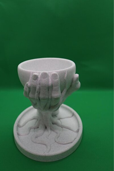 troyaart3d Dekoratif Yüz Figürlü Saksı