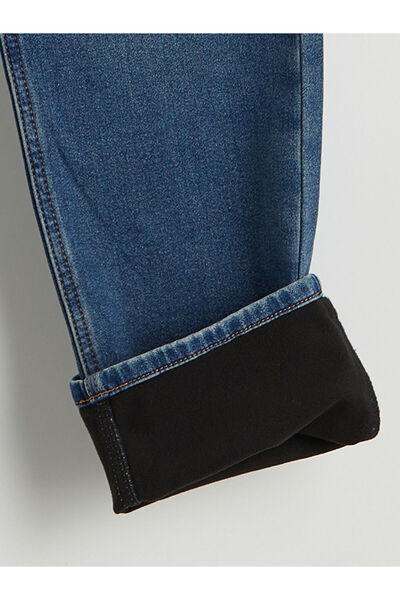 LC Waikiki 750 Slim Fit İçi Polarlı Kışlık Erkek Jean Pantolon