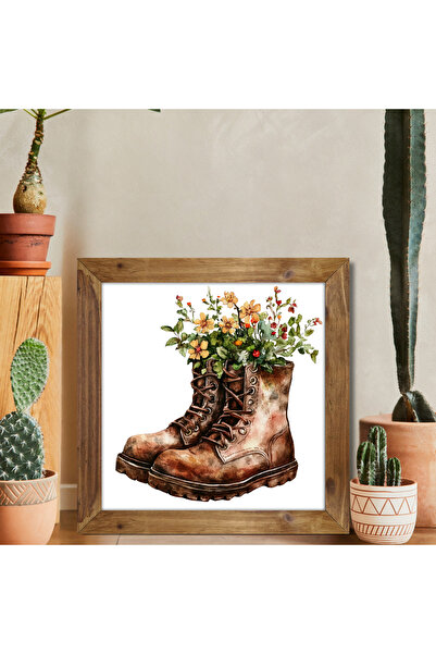 Tuba Decor Tablou pătrat cu rama din lemn