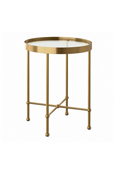genernic طاولة جانبية، بتأثير ذهبي/زجاج، 45 سم