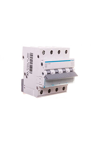 Hager Polo Întrerupător automat 4P C 25A 6kA AC MCN425E