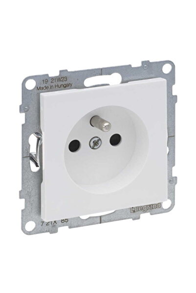 Legrand Gniazdo pojedyncze białe 2P+Z 16 A 250V zaciski śrubowe Suno 721185