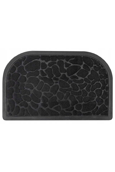 Other Semi-circular rubber doormat, black, 60x40cm, anti-slip