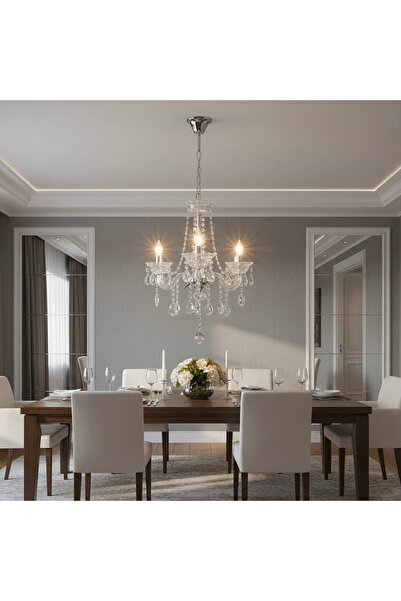 HAMER A classic chandelier in a royal style that highlights the beauty of luxurious walls E14*3