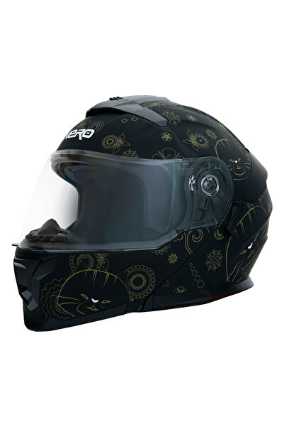 GP KOMPOZİT GP NERO MKS004-MBA2G Güneş Vizörlü Şeffaf Çene Açılır Motosiklet Kaskı