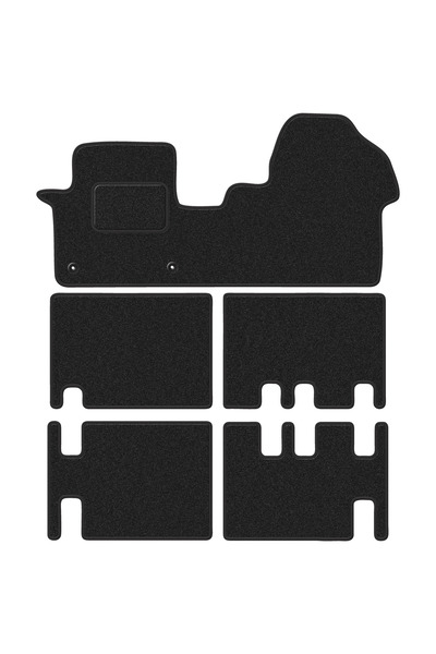 Other Dywaniki samochodowe welurowe do: Citroen Jumpy III 3 rzędy (2018-) anthra