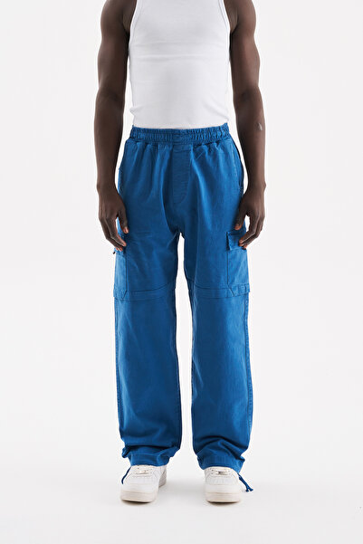 Machinist Men's Denim Cargo Pants Cobalt Blue