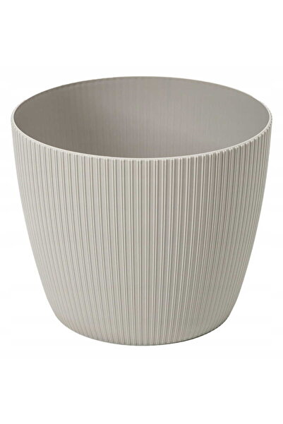 Other Jumper Doniczka taupe 18x15 cm dekoracyjna plastikowa osłonka