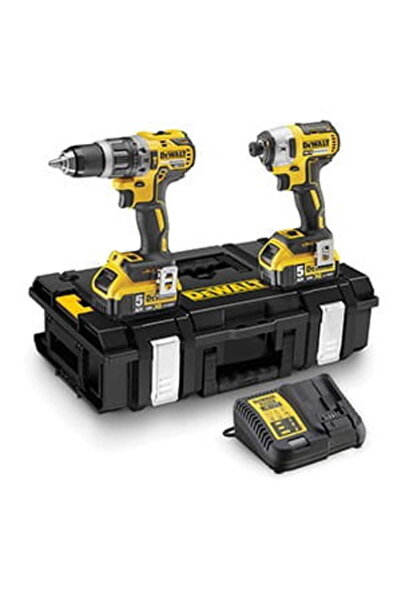 Dewalt KIT COMBINAT 18V (DCD796+DCF887) 2x5.0Ah SISTEM REZISTENT DCK266P2