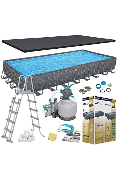 Other Basen stelażowy ogrodowy 956 x 488 x 132 cm 11w1 Bestway 561KJ